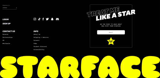 Starface Footer