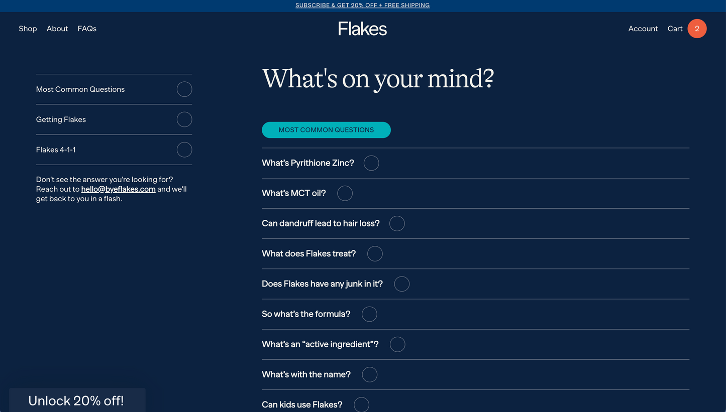 Flake Faq