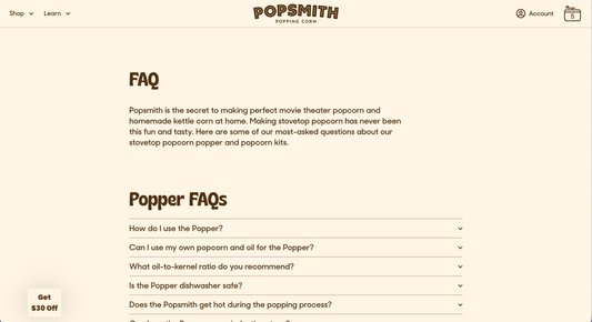 Popsmith Faq