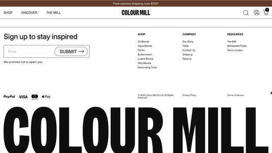 Colour Mill Footer